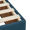 vidaXL Bettgestell Blau 120x200 cm Samt