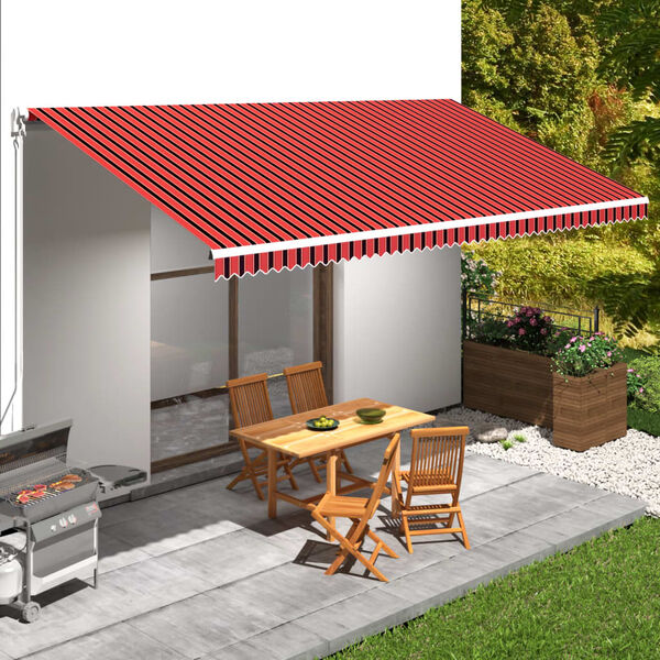 vidaXL Markisenbespannung Canvas Orange & Braun 6 x 3 m