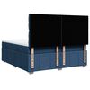 vidaXL Boxspringbett mit Matratze Blau 180x200 cm Stoff
