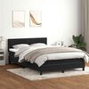 vidaXL Boxspringbett mit Matratze & LED Schwarz 160x210 cm Samt