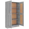 vidaXL B&uuml;cherschrank Grau Sonoma 82,5x30,5x150 cm Holzwerkstoff