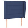 vidaXL Boxspringbett mit Matratze Blau 90x190 cm Stoff
