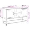 vidaXL TV-Schrank Weiß 100,5x39x60,5 cm Stahl