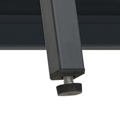 vidaXL Sideboard Anthrazit 75x35x105 cm Stahl und Glas