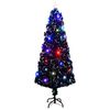 vidaXL Vorbeleuchteter Weihnachtsbaum mit St&auml;nder und LED 240 cm Glasfaser