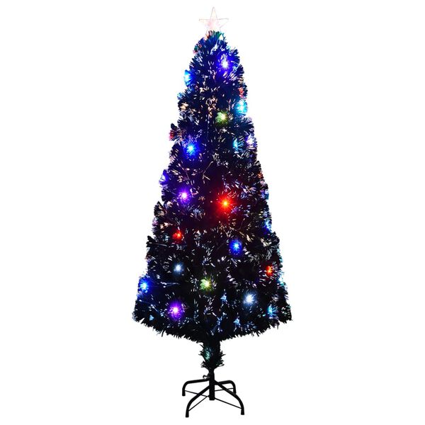 vidaXL Vorbeleuchteter Weihnachtsbaum mit St&auml;nder und LED 240 cm Glasfaser