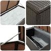 vidaXL Gartenbox Poly Rattan 100x50x50 cm Braun