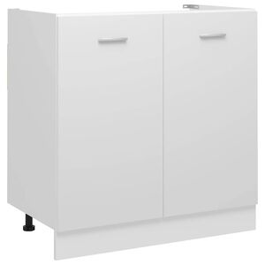 vidaXL Sp&uuml;lenunterschrank Lyon Wei&szlig; 80x46x81,5 cm Holzwerkstoff