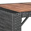 vidaXL 9-tlg. Garten-Bar-Set Poly Rattan und Akazienholz Schwarz