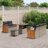 vidaXL Garten-Sofa-Set mit Kissen 8 pcs Grau