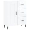 vidaXL Sideboard Hochglanz-Wei&szlig; 69,5x34x90 cm Holzwerkstoff