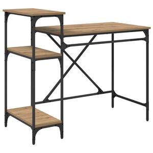 vidaXL Schreibtisch Artisan-Eiche Holzwerkstoff 105 x 50 x 90 cm