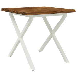 vidaXL Live Edge Esstisch 60 x 55 x 75 cm Massivholz Akazie