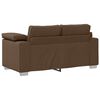 vidaXL Sofa 3 pcs Braun 219 x 80 x 82 cm Leinenmischgewebe