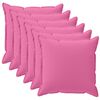 vidaXL Kissenbezug 6 stk. HOUTEN Rosa 45 x 45 cm Polyester