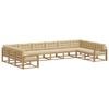 vidaXL Outdoor-Sofagarnitur 10 stk. Wei&szlig; und Beige