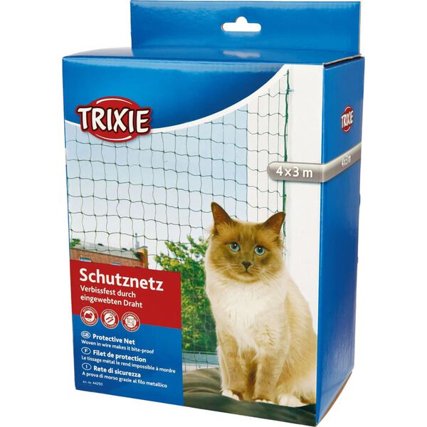 TRIXIE Katzenschutznetz 4x3 m Verst&auml;rkt
