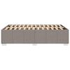 vidaXL Bettgestell ohne Matratze Taupe 120x200 cm Stoff