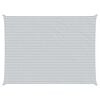 vidaXL Sonnensegel Hellgrau und Wei&szlig; 8 x 6 m 100 % Polyester Oxford