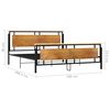 vidaXL Bett Metall 180x200 cm