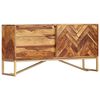 vidaXL Sideboard 118x30x60 cm Massivholz Akazie