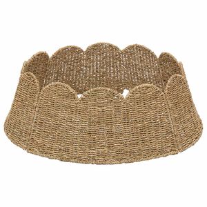 vidaXL Weihnachtsbaumkragen Rund Natur Durchmesser 45 x 22 cm