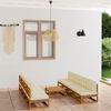 vidaXL 9-tlg. Garten-Lounge-Set mit Kissen Kiefer Massivholz