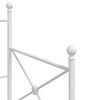 vidaXL Tagesbett ohne Matratze Wei&szlig; 90x190 cm Stahl