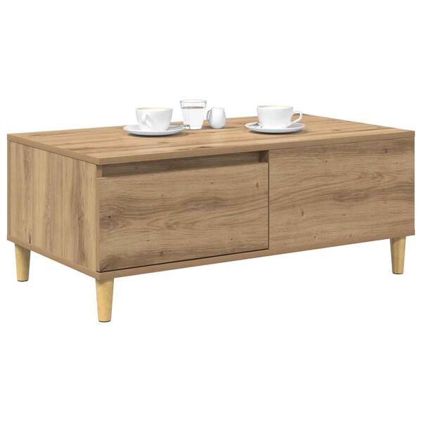 vidaXL Couchtisch Artisan-Eiche 90 x 50 x 35 cm Holzwerkstoff