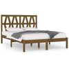 vidaXL Massivholzbett Honigbraun Kiefer 140x190 cm