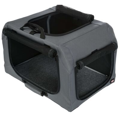 TRIXIE Hunde-Transportbox Easy Soft S/M Grau
