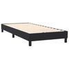 vidaXL Boxspringbett mit Matratze Schwarz 80x220 cm Samt
