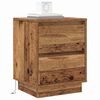 vidaXL Nachttisch 2 pcs Altholz 39 x 34,5 x 50 cm Holzwerkstoff