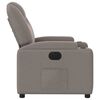 vidaXL Relaxsessel Elektrisch Taupe Stoff