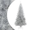 vidaXL K&uuml;nstlicher Weihnachtsbaum mit St&auml;nder Silber 210 cm PET