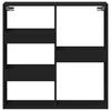 vidaXL Wandschrank Schwarz 80x15x80 cm Holzwerkstoff