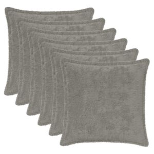 vidaXL Kissenbezug 6 stk. HOUTEN Hellgrau 30 x 30 cm