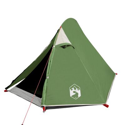 vidaXL Kuppel-Campingzelt 2 Personen Grün Wasserdicht