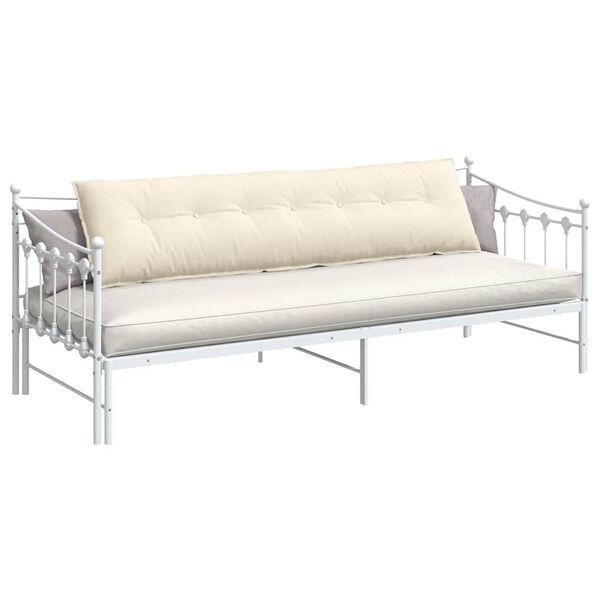 vidaXL R&uuml;ckenkissen Creme 200 x 50 cm Cordstoff