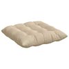 vidaXL Sitzkissen 4 pcs Creme 40 x 40 x 6 cm Mikrofaser