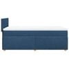 vidaXL Boxspringbett mit Matratze Blau 100x200 cm Stoff