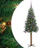vidaXL Schlanker Weihnachtsbaum mit 150 LEDs mit St&auml;nder Gr&uuml;n 150 cm