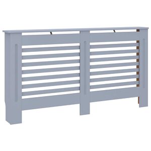 vidaXL Heizk&ouml;rperverkleidung Anthrazit 152x19x81,5 cm MDF
