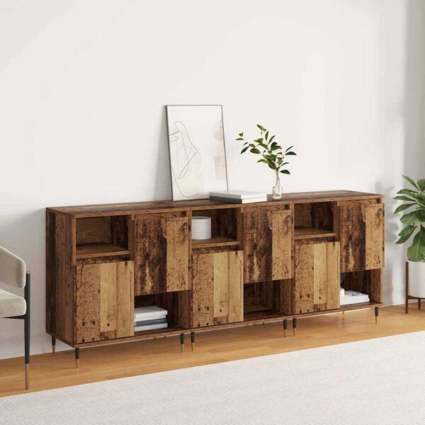 vidaXL Sideboards 3 pcs Altholz 180 x 35 x 70 cm Holzwerkstoff