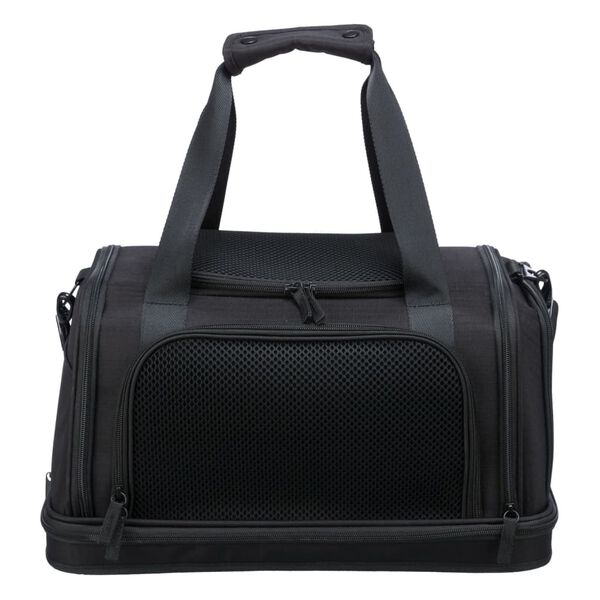 TRIXIE Flugtasche f&uuml;r Hunde Plane 44x28x25 cm Schwarz