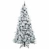 vidaXL K&uuml;nstlicher klappbarer Weihnachtsbaum Wei&szlig; 240 cm PE und PVC
