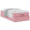 vidaXL Ottoman-Bett mit Matratze Rosa 80x200 cm Samt