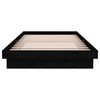 vidaXL Massivholzbett Schwarz 100x200 cm