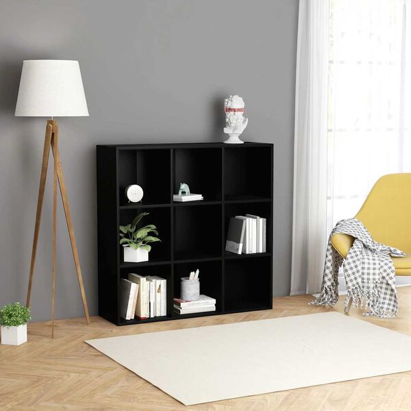 vidaXL B&uuml;cherregal Schwarz 98x29x97,5 cm Holzwerkstoff