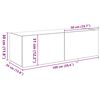 vidaXL TV-Wandschrank 2 pcs Altholz 100 x 35 x 31 cm Holzwerkstoff